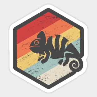 Retro Vintage Chameleon Sticker